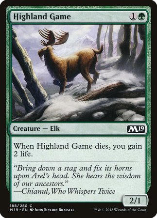 Highland Game [Core Set 2019] | Jomio and Rueliete's Cards and Comics