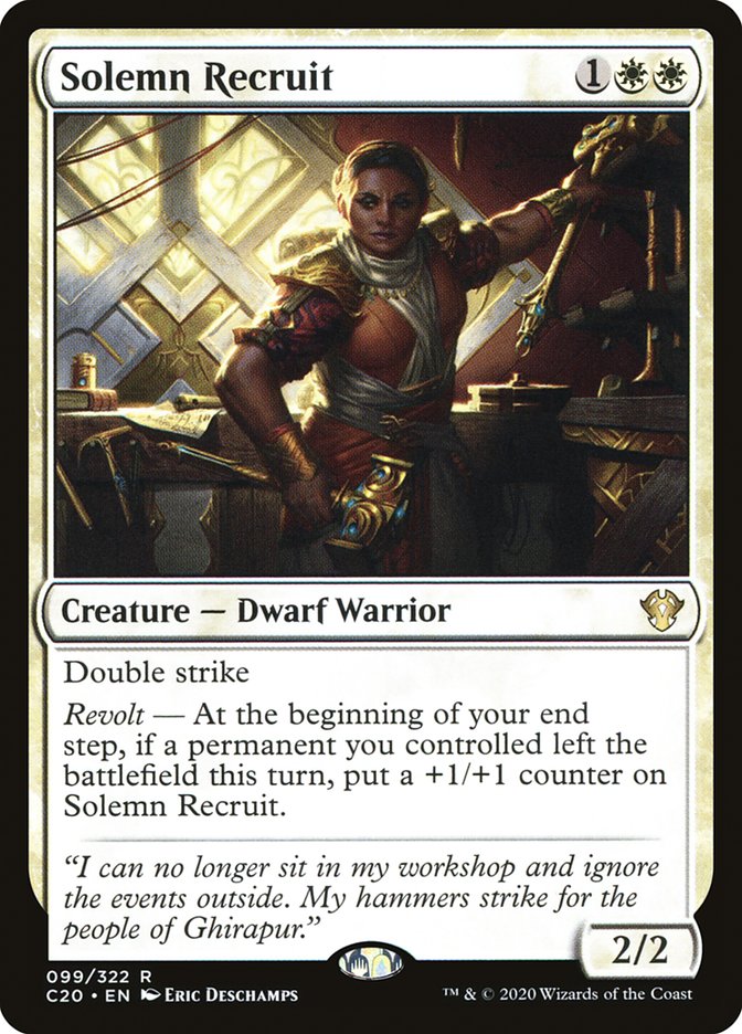Solemn Recruit [Commander 2020] | Jomio and Rueliete's Cards and Comics