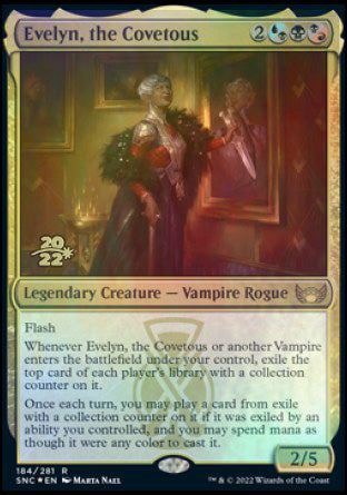 Evelyn, the Covetous [Streets of New Capenna Prerelease Promos] | Jomio and Rueliete's Cards and Comics