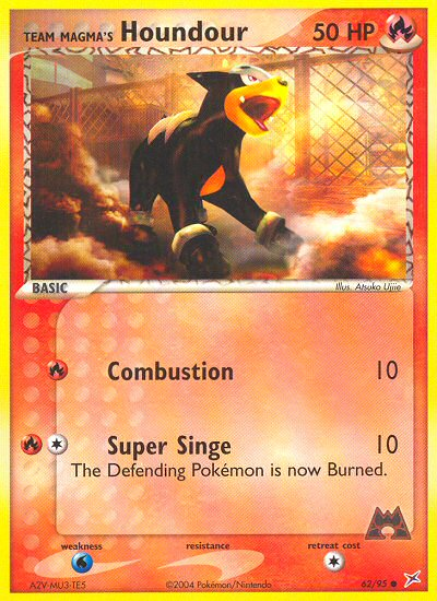 Team Magma's Houndour (62/95) [EX: Team Magma vs Team Aqua] | Jomio and Rueliete's Cards and Comics