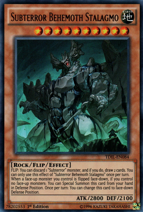 Subterror Behemoth Stalagmo [TDIL-EN084] Ultra Rare | Jomio and Rueliete's Cards and Comics