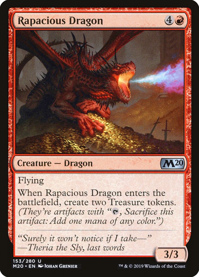 Rapacious Dragon [Core Set 2020] | Jomio and Rueliete's Cards and Comics