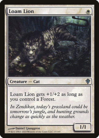 Loam Lion [Worldwake] | Jomio and Rueliete's Cards and Comics