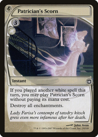 Patrician's Scorn [Future Sight] | Jomio and Rueliete's Cards and Comics