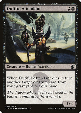 Dutiful Attendant [Dragons of Tarkir] | Jomio and Rueliete's Cards and Comics