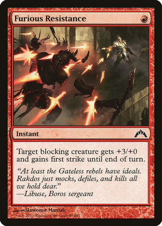 Furious Resistance [Gatecrash] | Jomio and Rueliete's Cards and Comics