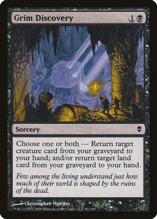 Grim Discovery [Zendikar] | Jomio and Rueliete's Cards and Comics