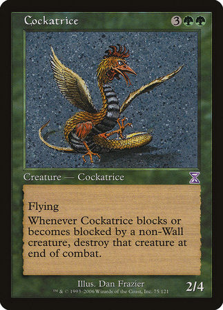 Cockatrice [Time Spiral Timeshifted] | Jomio and Rueliete's Cards and Comics