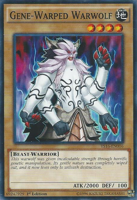 Gene-Warped Warwolf [YS16-EN016] Common | Jomio and Rueliete's Cards and Comics