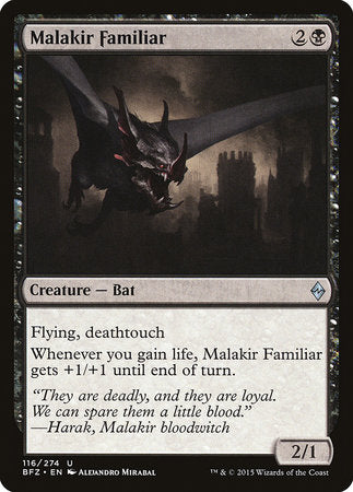 Malakir Familiar [Battle for Zendikar] | Jomio and Rueliete's Cards and Comics