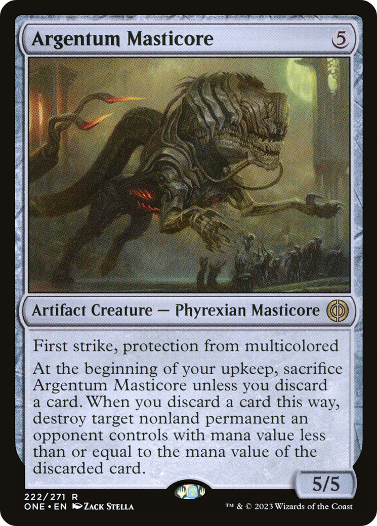 Argentum Masticore [Phyrexia: All Will Be One] | Jomio and Rueliete's Cards and Comics