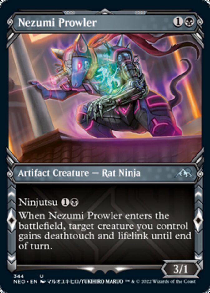 Nezumi Prowler (Showcase Ninja) [Kamigawa: Neon Dynasty] | Jomio and Rueliete's Cards and Comics