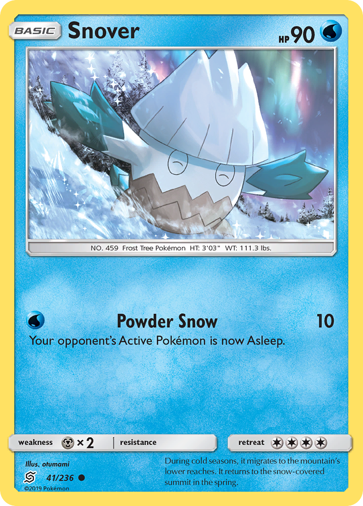 Snover (41/236) [Sun & Moon: Unified Minds] | Jomio and Rueliete's Cards and Comics