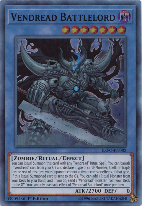 Vendread Battlelord [EXFO-EN082] Super Rare | Jomio and Rueliete's Cards and Comics