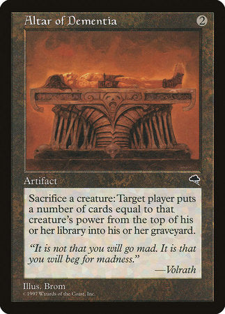 Altar of Dementia [Tempest] | Jomio and Rueliete's Cards and Comics