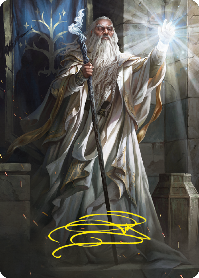 Gandalf the White Art Card (Gold-Stamped Signature) [The Lord of the Rings: Tales of Middle-earth Art Series] | Jomio and Rueliete's Cards and Comics