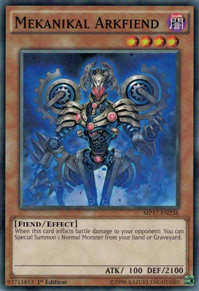 Mekanikal Arkfiend [MP17-EN236] Common | Jomio and Rueliete's Cards and Comics