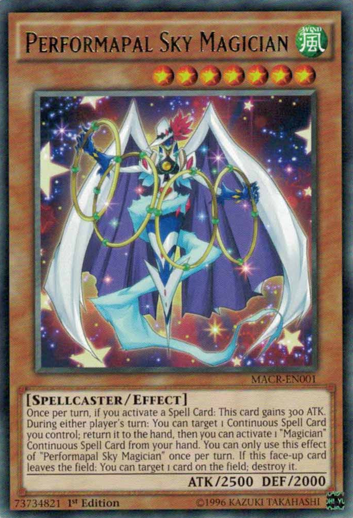 Performapal Sky Magician [MACR-EN001] Rare | Jomio and Rueliete's Cards and Comics