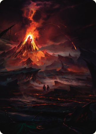 Valley of Gorgoroth Art Card [The Lord of the Rings: Tales of Middle-earth Art Series] | Jomio and Rueliete's Cards and Comics