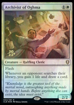 Archivist of Oghma [Commander Legends: Battle for Baldur's Gate Prerelease Promos] | Jomio and Rueliete's Cards and Comics