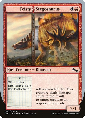 Feisty Stegosaurus [Unstable] | Jomio and Rueliete's Cards and Comics