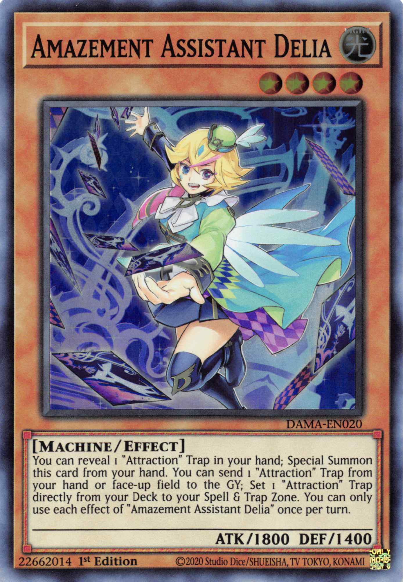 Amazement Assistant Delia [DAMA-EN020] Super Rare | Jomio and Rueliete's Cards and Comics