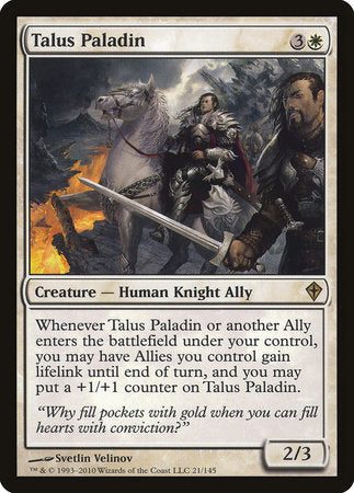 Talus Paladin [Worldwake] | Jomio and Rueliete's Cards and Comics