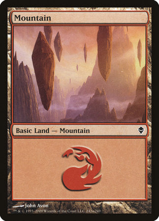 Mountain (242a) [Zendikar] | Jomio and Rueliete's Cards and Comics