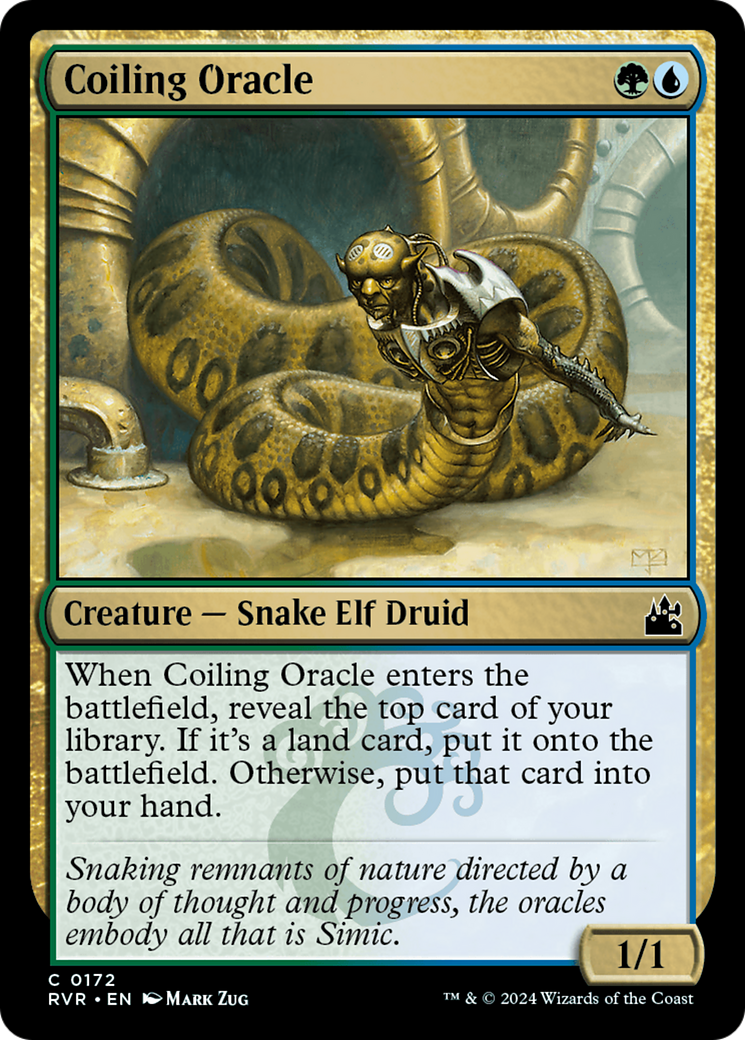 Coiling Oracle [Ravnica Remastered] | Jomio and Rueliete's Cards and Comics