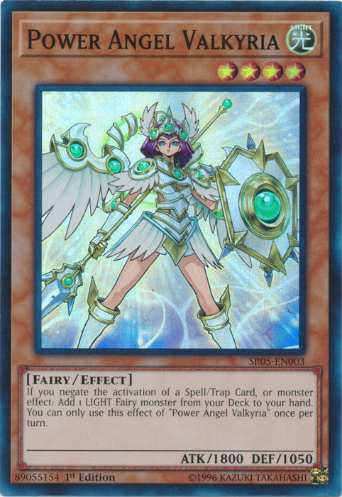 Power Angel Valkyria [SR05-EN003] Super Rare | Jomio and Rueliete's Cards and Comics