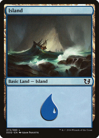 Island (72) [Duel Decks: Blessed vs. Cursed] | Jomio and Rueliete's Cards and Comics