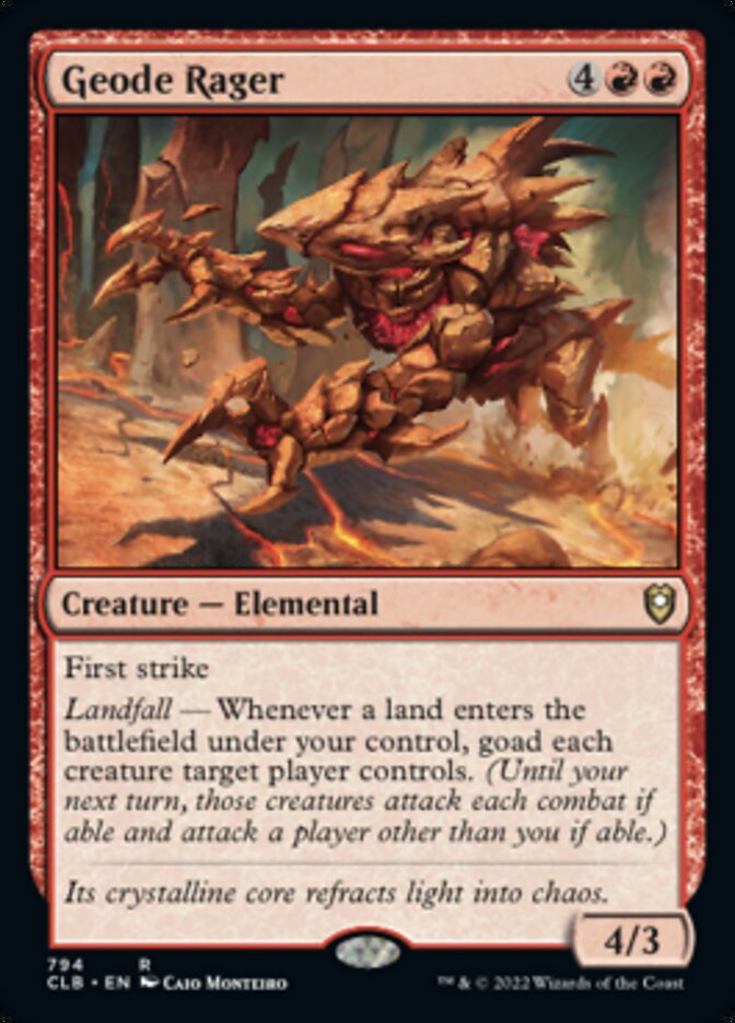 Geode Rager [Commander Legends: Battle for Baldur's Gate] | Jomio and Rueliete's Cards and Comics