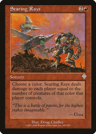 Searing Rays [Invasion] | Jomio and Rueliete's Cards and Comics