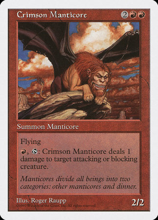 Crimson Manticore [Fifth Edition] | Jomio and Rueliete's Cards and Comics