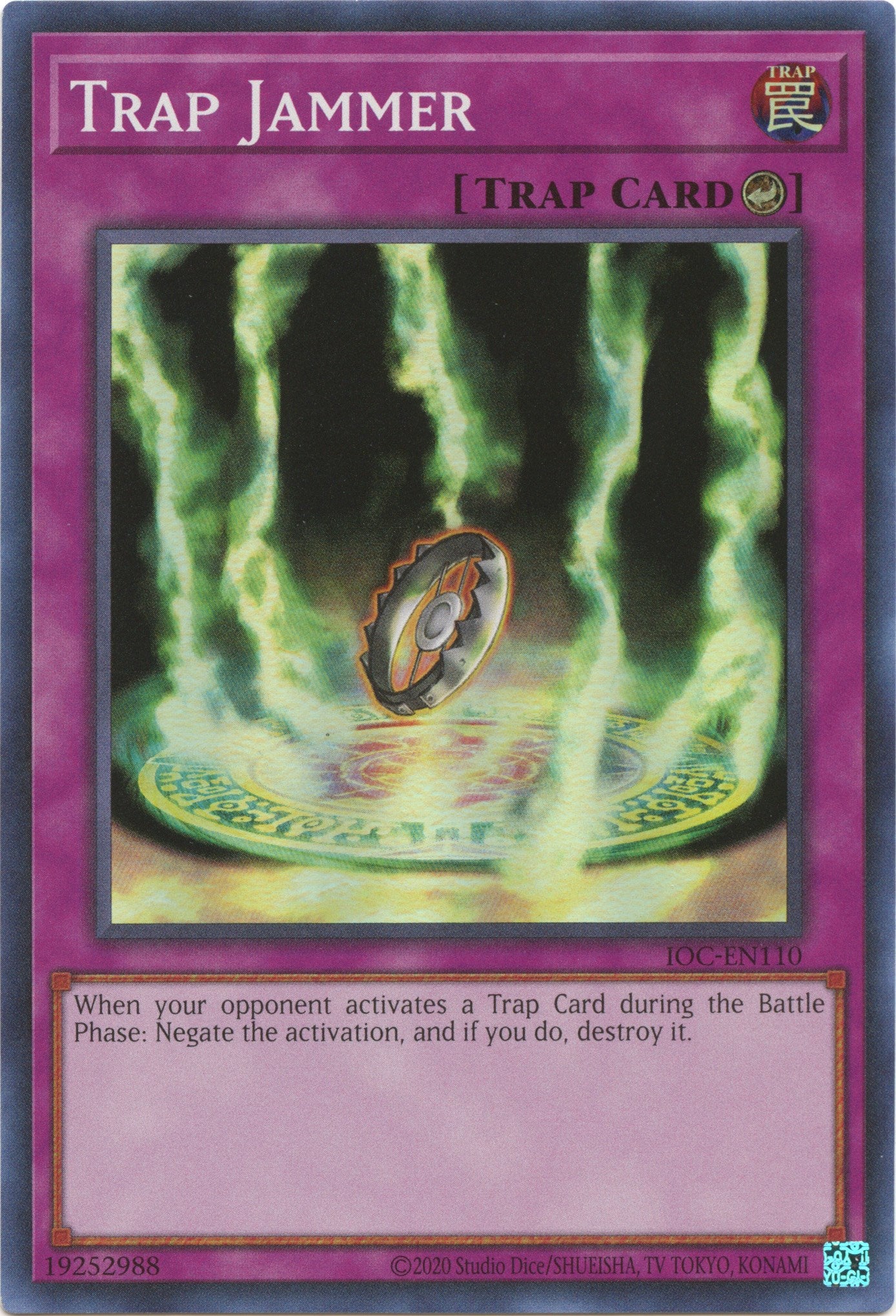 Trap Jammer (25th Anniversary) [IOC-EN110] Super Rare | Jomio and Rueliete's Cards and Comics