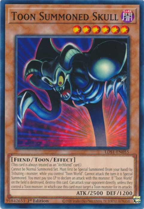 Toon Summoned Skull [LDS1-EN055] Common | Jomio and Rueliete's Cards and Comics
