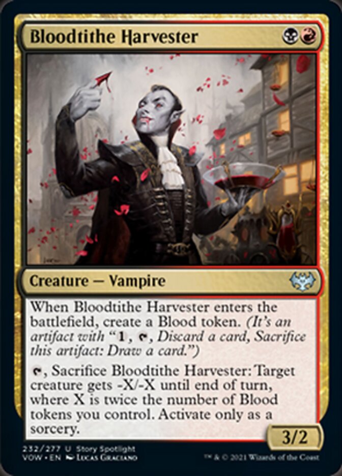 Bloodtithe Harvester [Innistrad: Crimson Vow] | Jomio and Rueliete's Cards and Comics