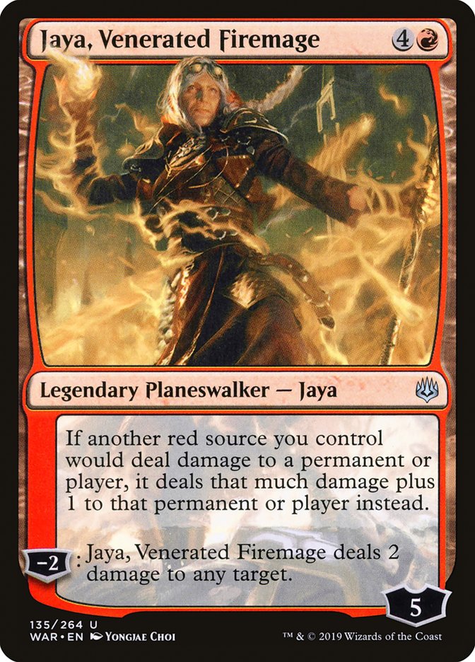 Jaya, Venerated Firemage [War of the Spark] | Jomio and Rueliete's Cards and Comics