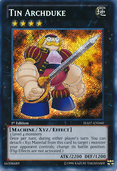 Tin Archduke [HA07-EN060] Secret Rare | Jomio and Rueliete's Cards and Comics