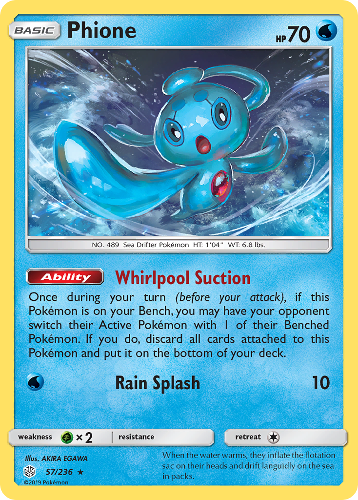 Phione (57/236) [Sun & Moon: Cosmic Eclipse] | Jomio and Rueliete's Cards and Comics