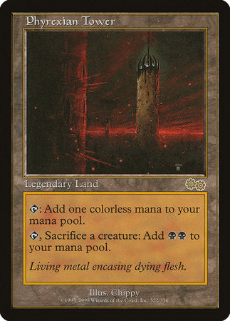 Phyrexian Tower [Urza's Saga] | Jomio and Rueliete's Cards and Comics
