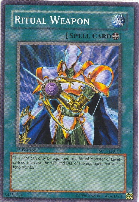 Ritual Weapon [SOD-EN048] Common | Jomio and Rueliete's Cards and Comics