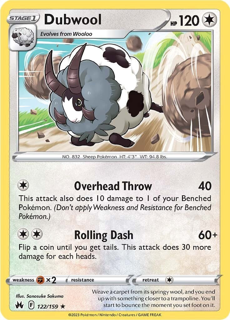 Dubwool (122/159) [Sword & Shield: Crown Zenith] | Jomio and Rueliete's Cards and Comics