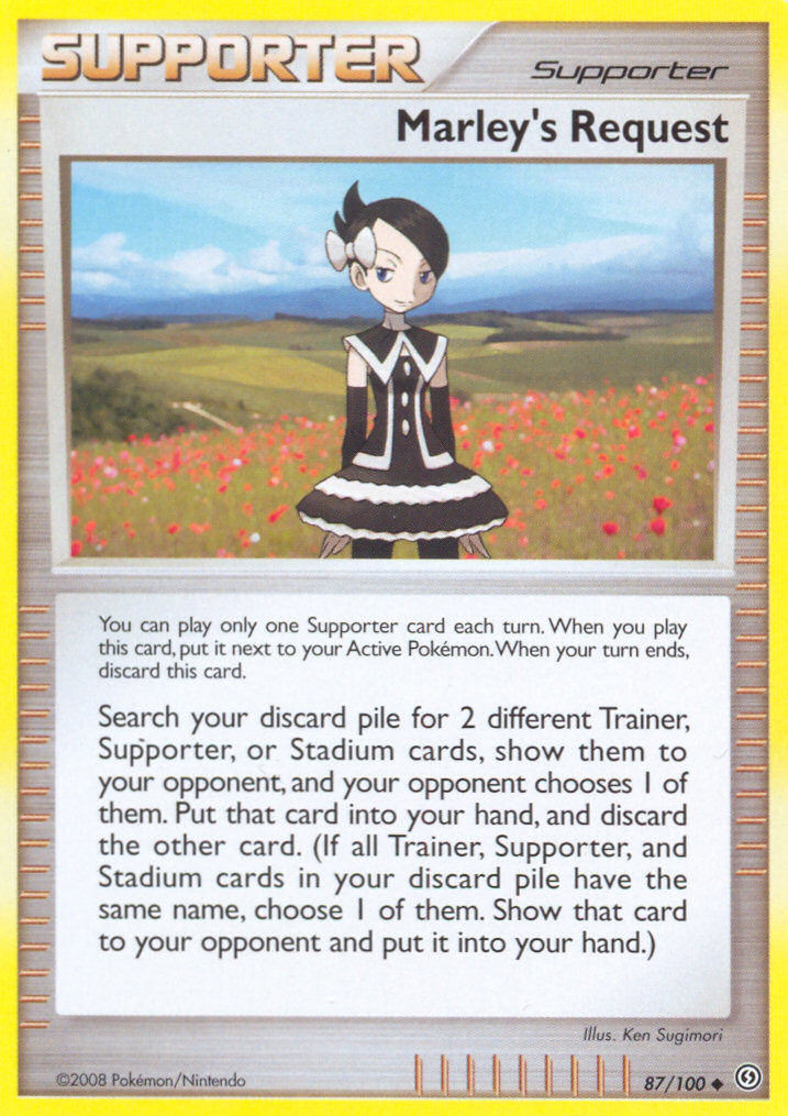 Marley's Request (87/100) [Diamond & Pearl: Stormfront] | Jomio and Rueliete's Cards and Comics