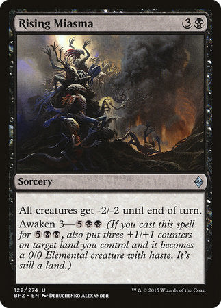 Rising Miasma [Battle for Zendikar] | Jomio and Rueliete's Cards and Comics