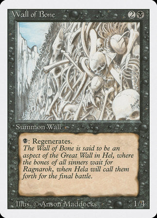 Wall of Bone [Revised Edition] | Jomio and Rueliete's Cards and Comics