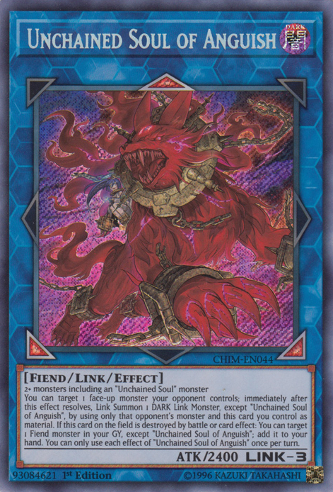 Unchained Soul of Anguish [CHIM-EN044] Secret Rare | Jomio and Rueliete's Cards and Comics