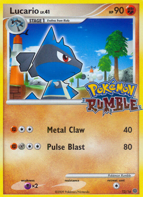 Lucario (12/16) [Pokémon Rumble] | Jomio and Rueliete's Cards and Comics