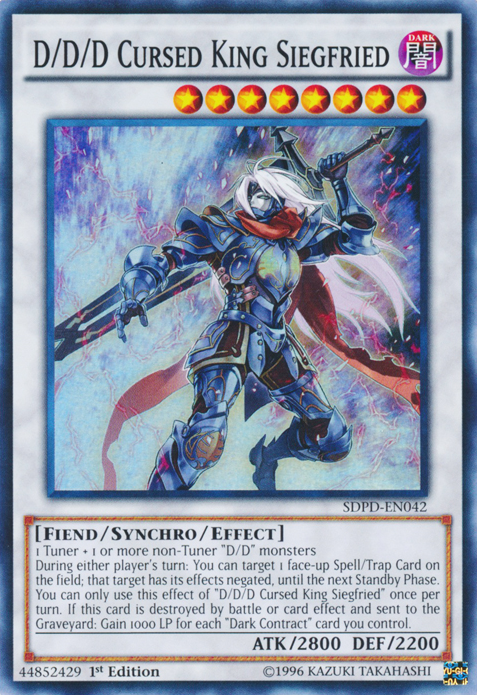D/D/D Cursed King Siegfried [SDPD-EN042] Super Rare | Jomio and Rueliete's Cards and Comics