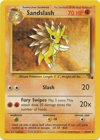 Sandslash (41/62) [Fossil Unlimited] | Jomio and Rueliete's Cards and Comics